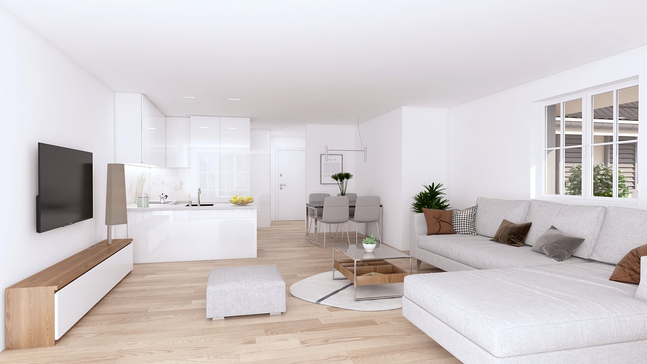 2.5 Zimmerwohnungim 1.OG mit 58.5m2, Balkon 10 m2, Richtung Süden - Bild 1