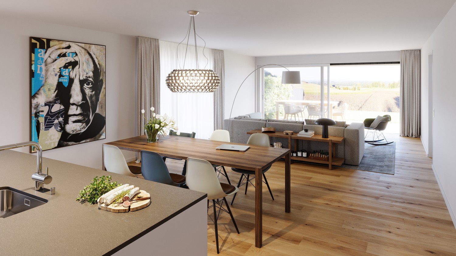 Stilvoll wohnen im Herzen von Hünikon - Musterbild