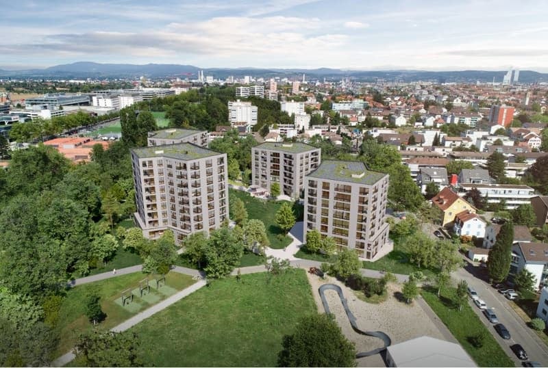 Top moderne Wohnung in hochwertigem Neubau "Allverte" in Allschwil - Aussenansicht