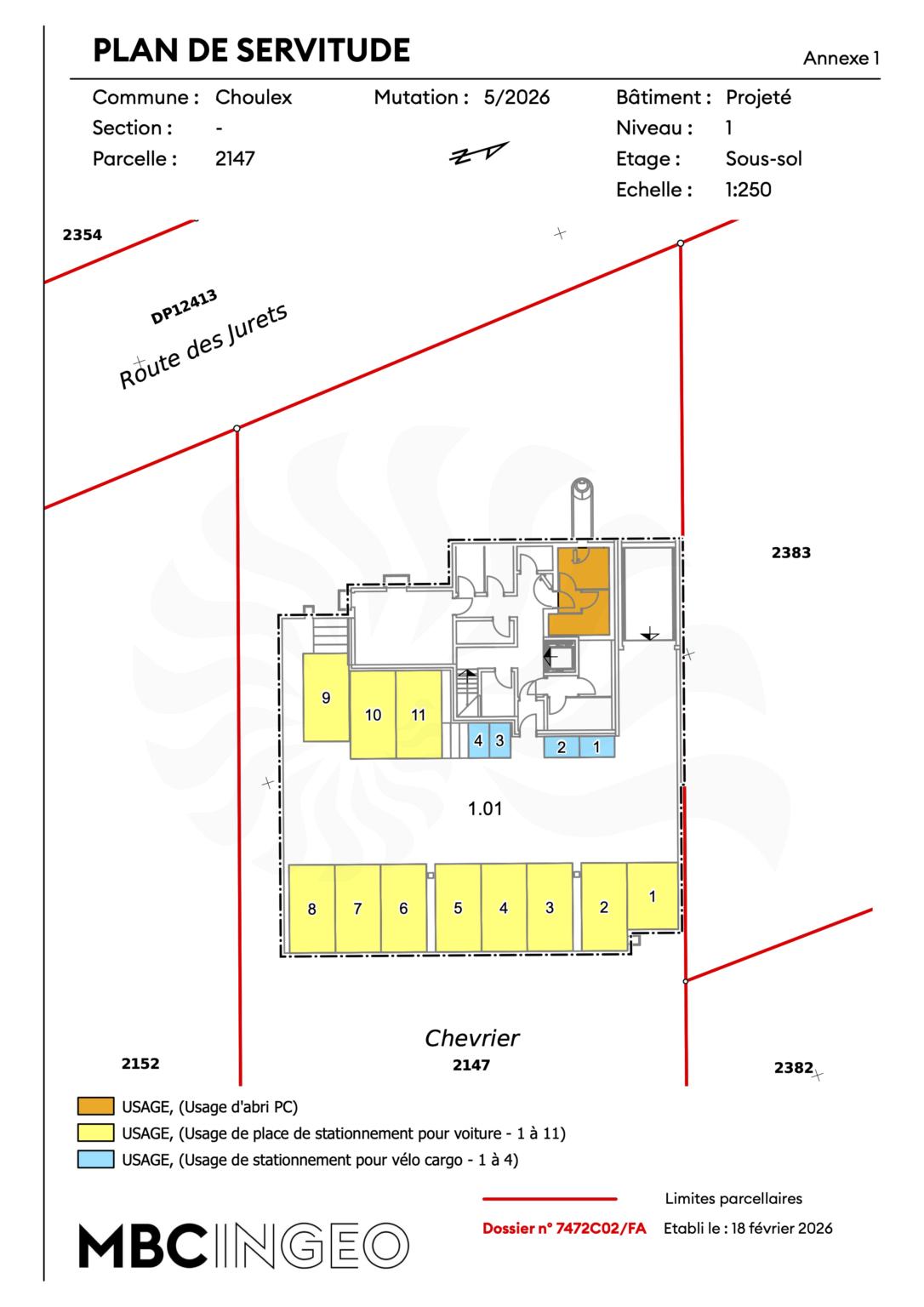 Appartement 5P au 1er étage, 11, route des Jurêts à Choulex - Bild 12