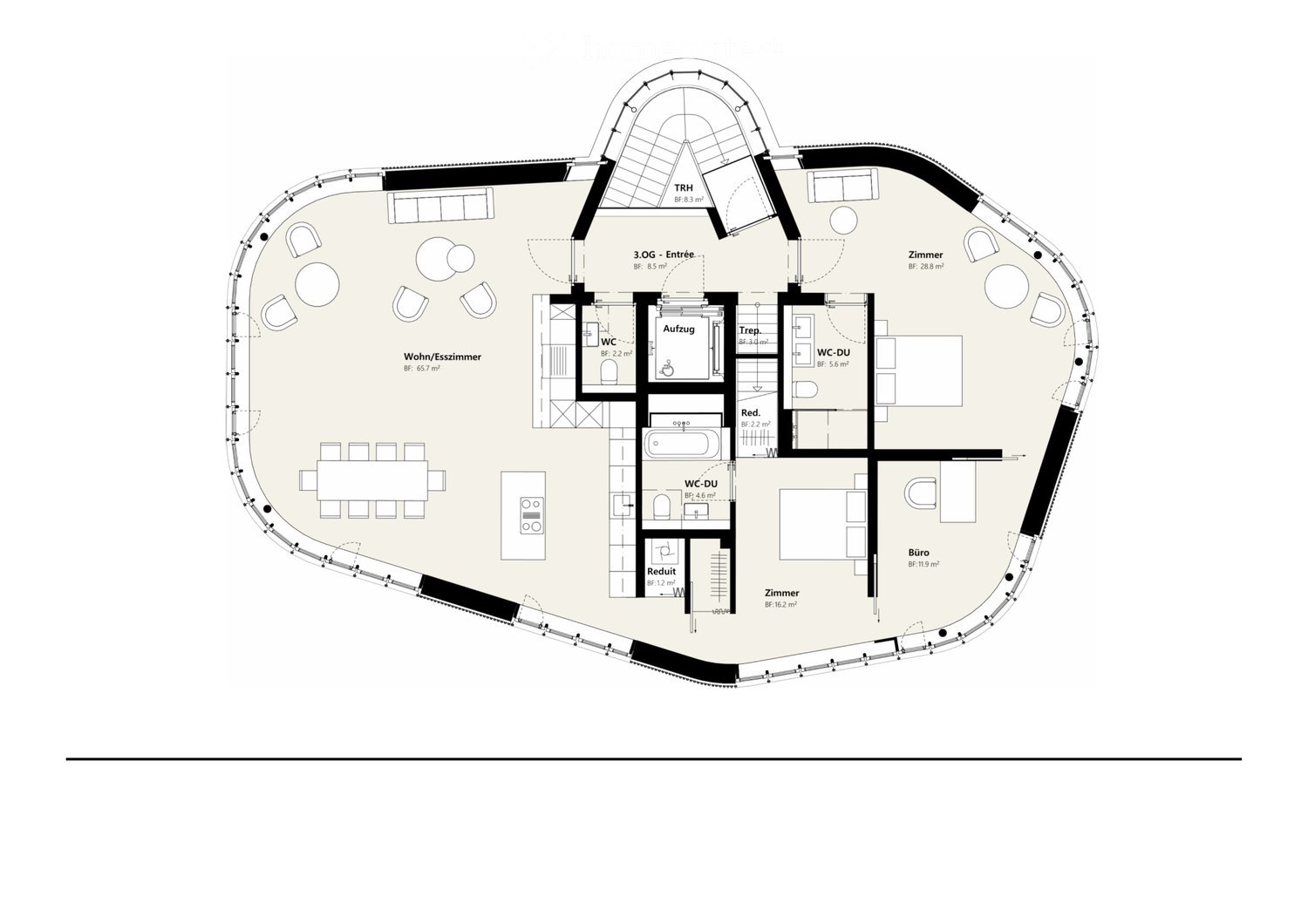 Das Besondere: Aussergewöhnliche Luxuswohnung mit privatem Liftzugang und exklusiver Dachterrasse - Bild 4