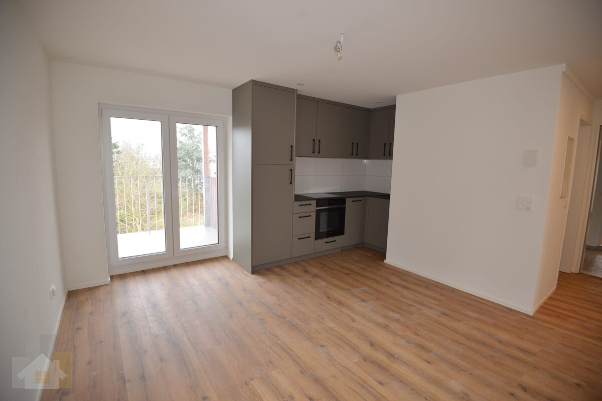 Erstbezug nach Kernsanierung: Moderne 1.5-Zimmer-Oase nahe am Bodensee - Wohnzimmer, Küche