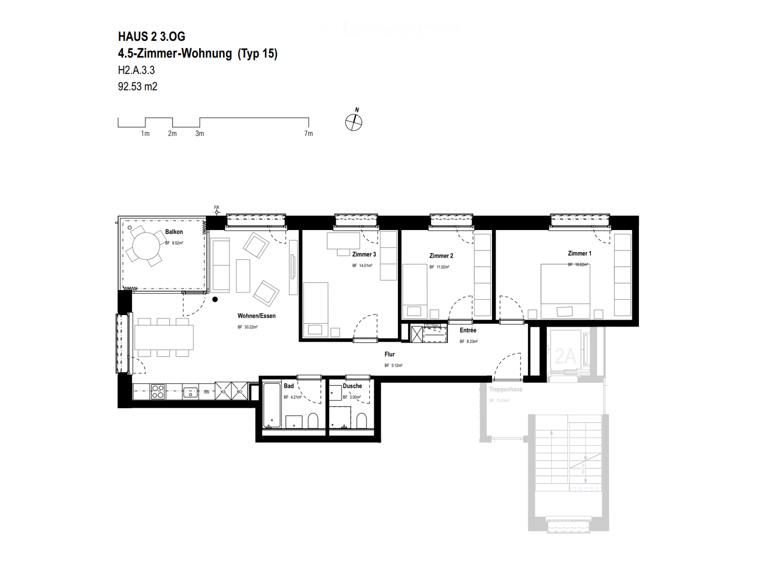 Moderne 4.5-Zimmer-Neubau-Wohnung in Wettingen mit Balkon, ideal für Familien - Bild 5