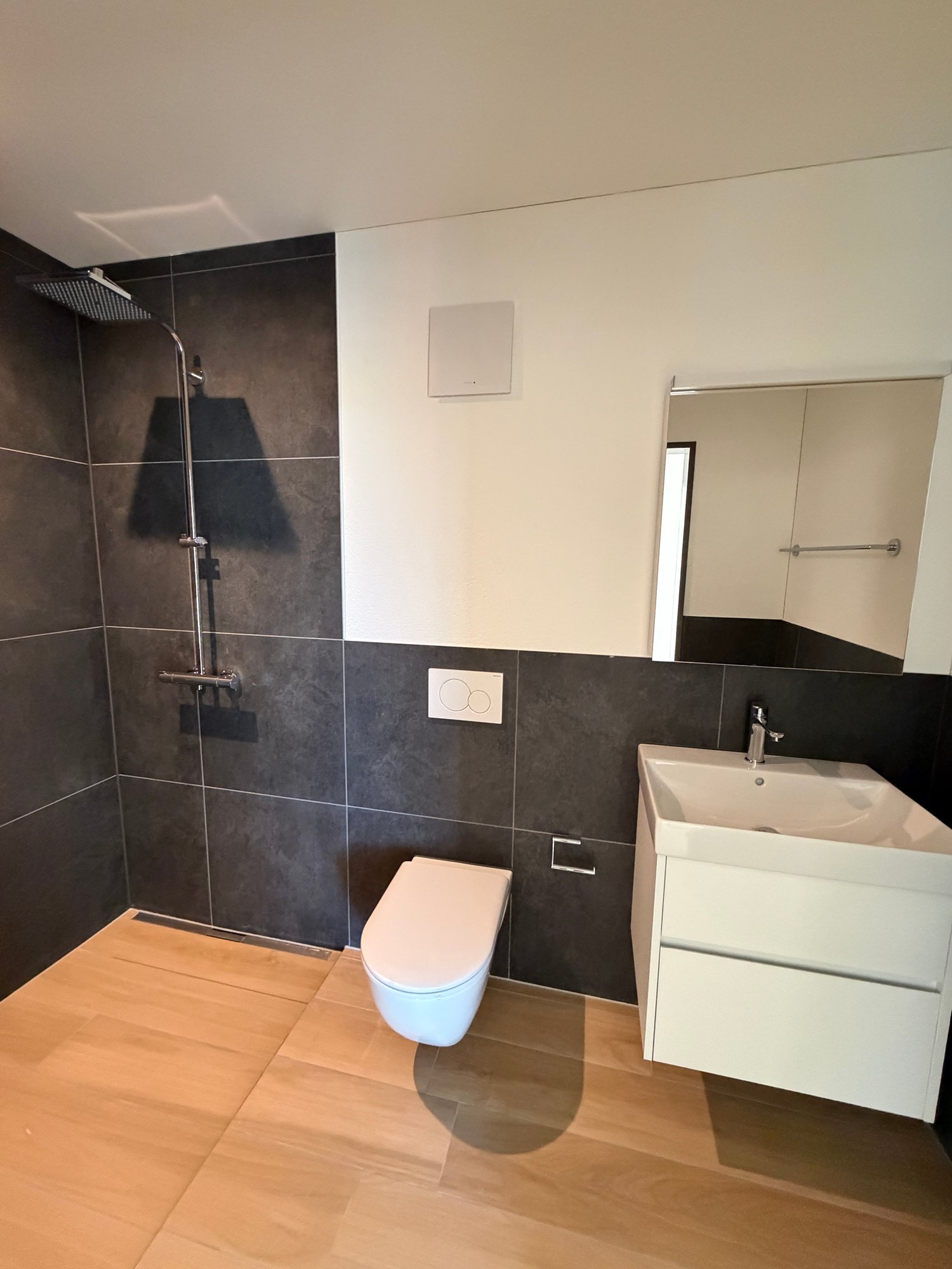 Moderne 3.5-Zimmer-Neubauwohnung im Erdgeschoss – 110 m² Wohnkomfort - Badezimmer