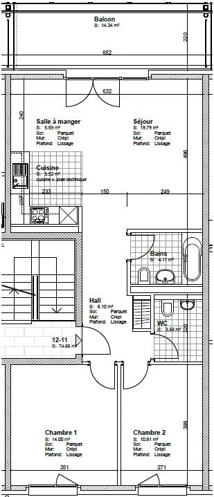 Spacieux logement - Grundriss