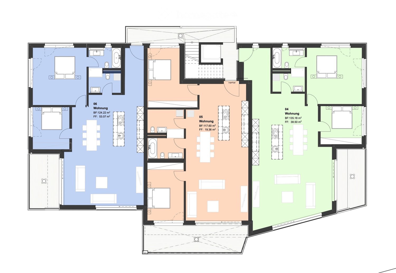 Erstvermietung: Topmoderne Wohnungen im Eigentum Standard, Minergie effizient mit Solarstrom - Bild 4