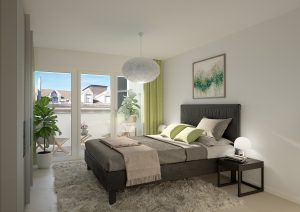 3D-Visualisierung-Schlafzimmer-Limmatstrasse-ZH