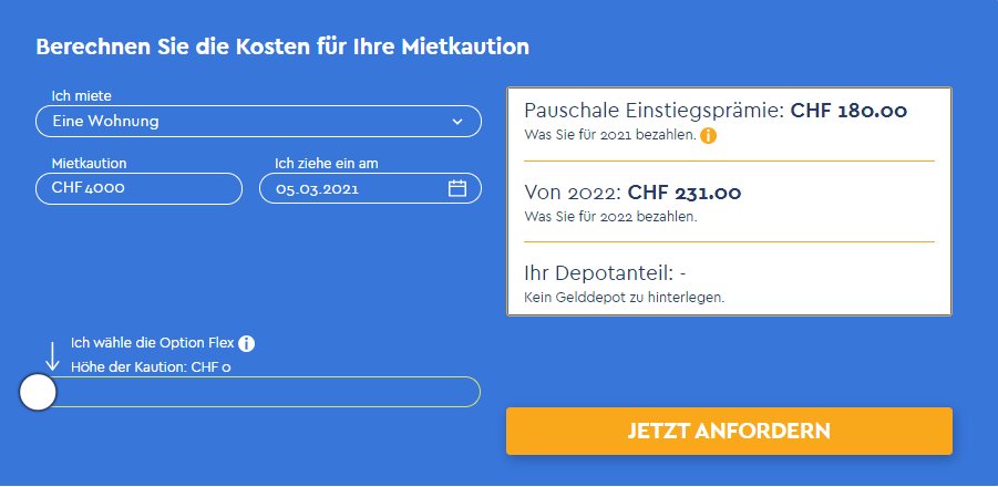 Berechnung ohne Depot