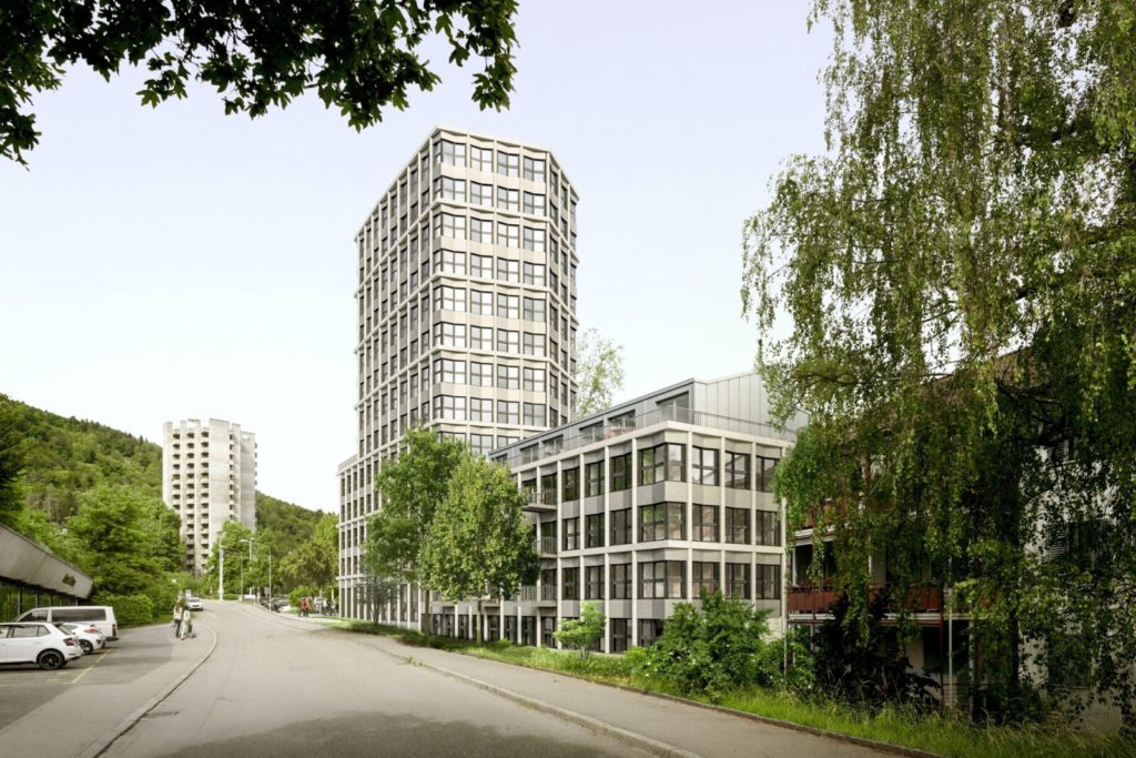 Wohnen im Neubau SPHINX am Triemliplatz - Aussenansicht