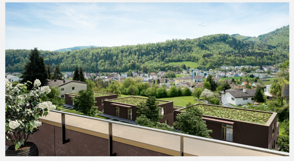 Wohnen mit besten Aussichten in Trimbach - Bild Bautafel