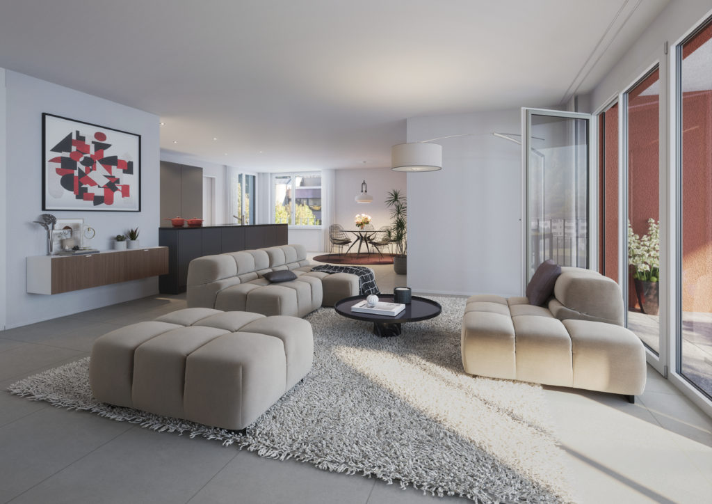 Neubau 4.5-Zimmer-Eigentumswohnung an bester Lage - Wohnung Obergeschoss 13-1.2