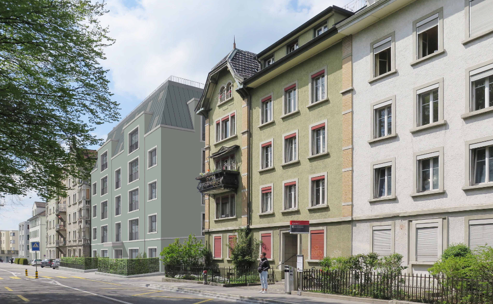 Neubau Mehrfamilienhaus 10 Mietwohnungen - St.Gallen, Burgstrasse 72