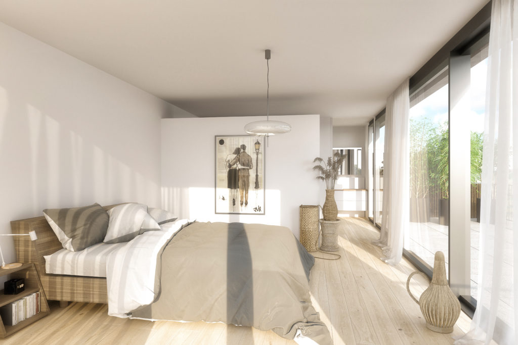 Neubau mit 5 Wohnungen - 3.5-Zimmerwohnung - 416HSO_Hohestrasse_250_Innen_5_OG_Schlafzimmer_1_220323_1a
