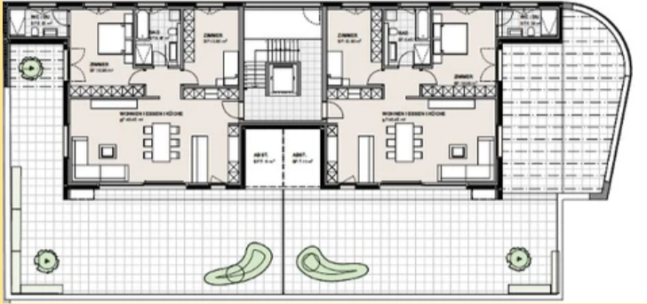 attraktive 3.5 Zimmer-Attikawohnung - Aarburg Krone-Park, Haus 1, Attikawohnung