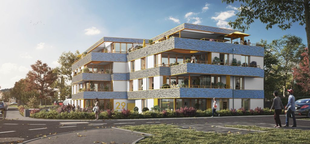 Neubau hochwertige 2.5-Zimmer-Eigentumswohnung - Aussenansicht