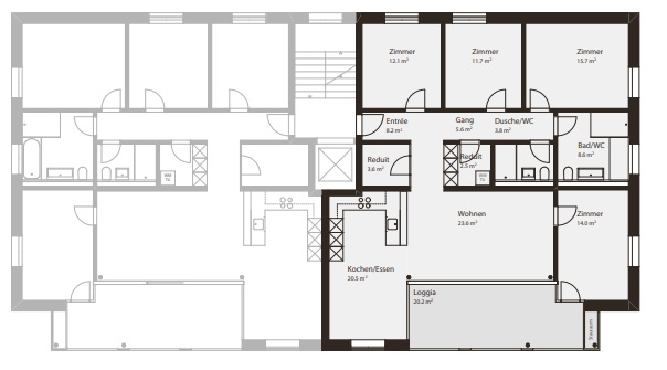 grosszügige 5.5 Zimmer-Wohnung mit Loggia - Bild 2