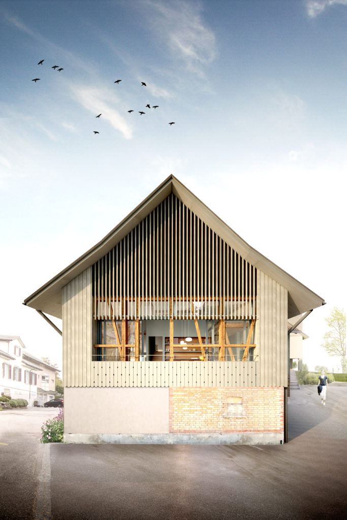 WEIHERHOF - natürlich mittendrin - Stall Giebelfassade