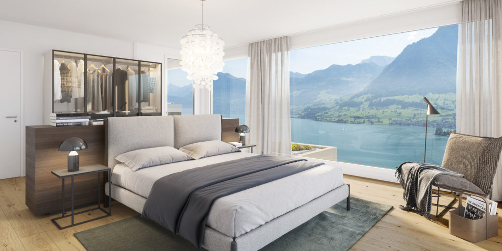 Solair - Wohnen zwischen Himmel und See - Swiss Interactive Visualisierung