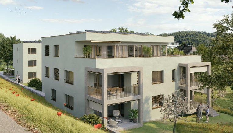 gemütliche 3.5 Zimmer-Gartenwohnung - Münchenstein Loogstrasse 4. Seitenansicht