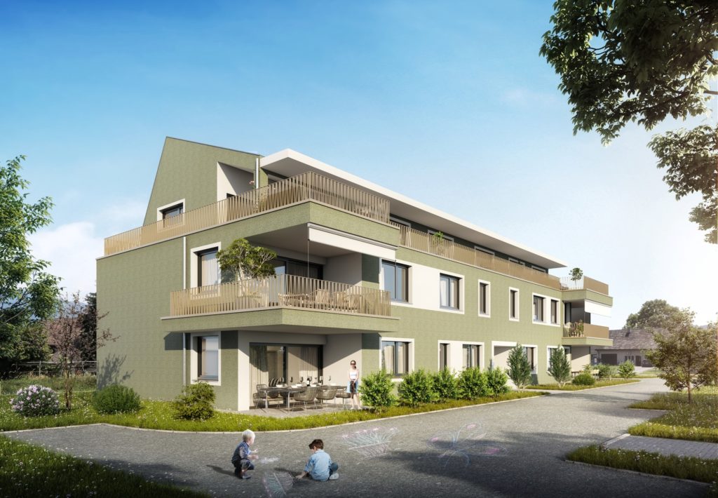 Neubauprojekt AVA - Kriessern - Architektur Visualisierung