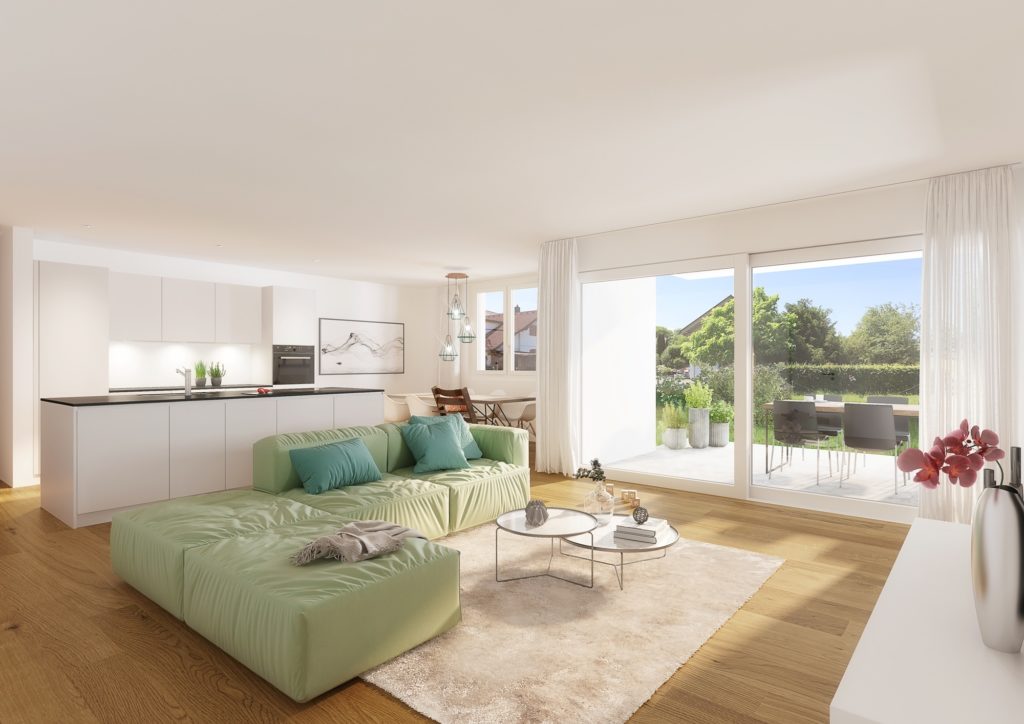Neubauprojekt AVA - Kriessern - Architektur Visualisierung