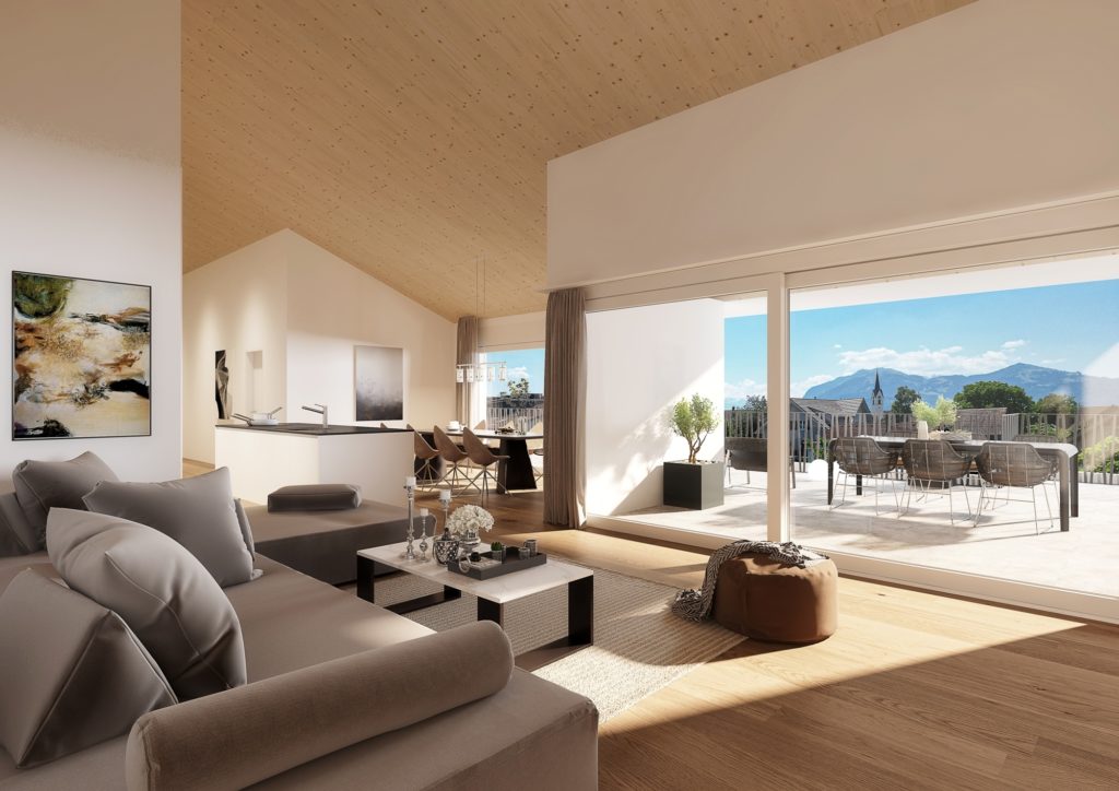 Neubauprojekt AVA - Kriessern - Architektur Visualisierung