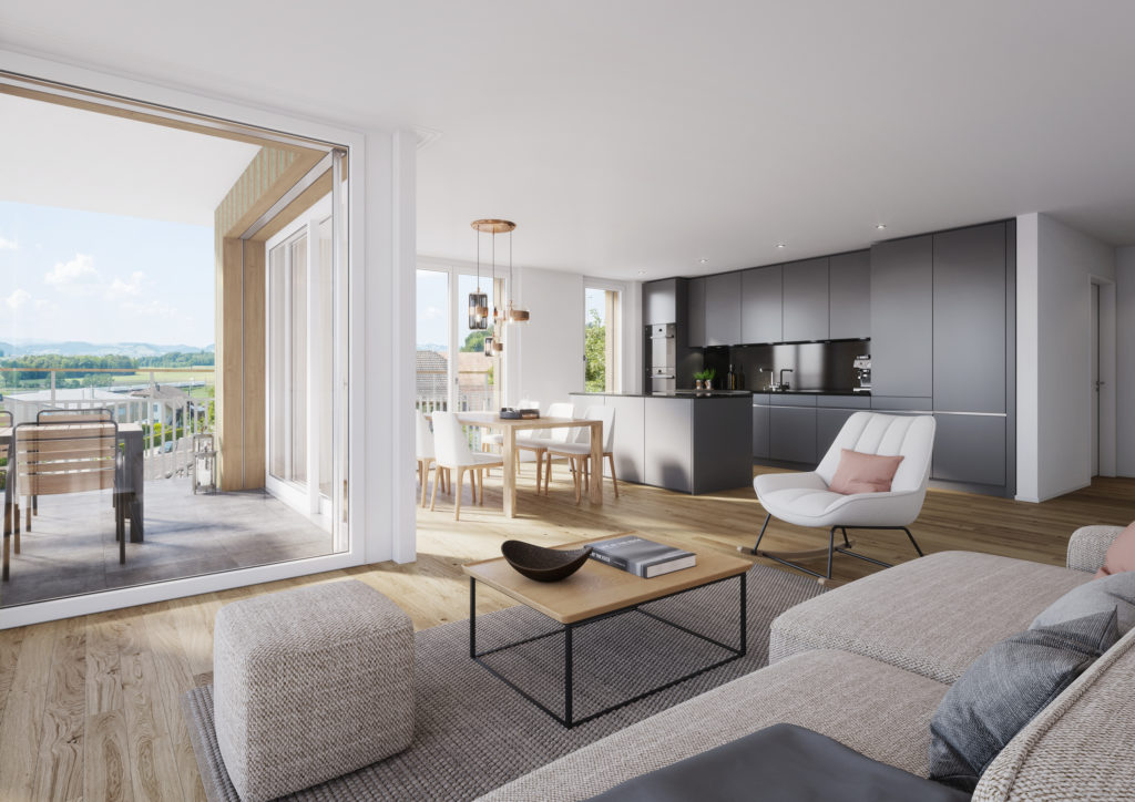 am-wiberg - attraktive 4,5-Zimmer-Attikawohnung neben der Stadt Sursee - Bild 3
