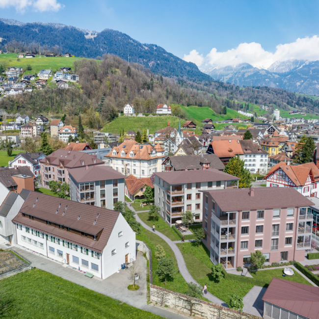 Dorf Hyyser - Leben in Sarnen - Dorf Hyyser aus der Vogelperspektive