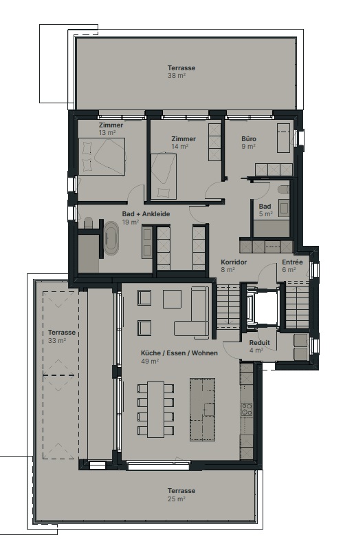 attraktive 4.5 Zimmer-Attikawohnung - Sursee, Spitalstrasse 9. Attika