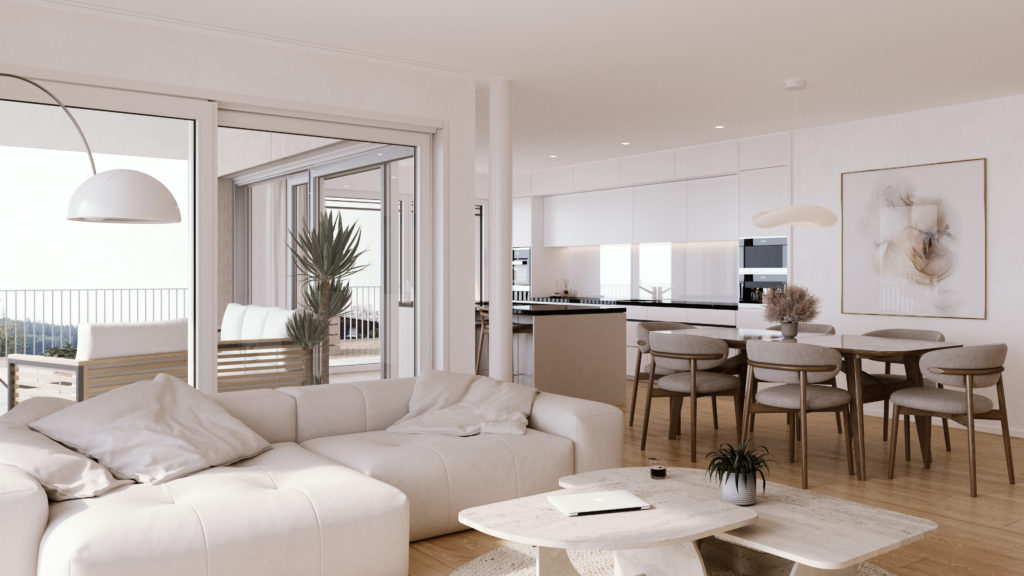 Neubau Rebhalde Lenzburg - Attika Wohnraum