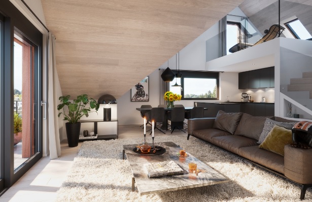 attraktive 5.5 Zimmer-Dachwohnung - Bubikon, Friedheimstrasse 1,3. Dachwohnung