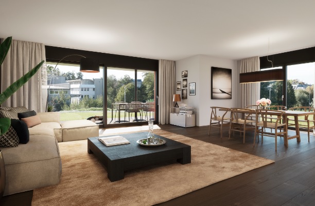 helle 4.5 Zimmer-Gartenwohnung - Bubikon, Friedheimstrasse 1,3. Gartenwohnung