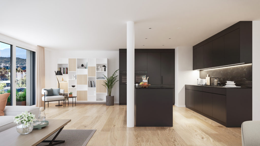 LUXE 13 - Luzern - Gartenmaisonette - Küche