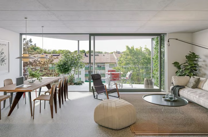 gemütliche 3.5 Zimmer-Wohnung - Basel, Birsstrasse, Wohnzimmer