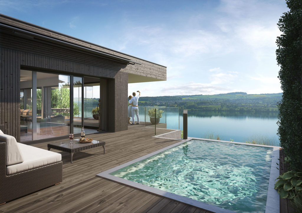 Projektankündigung Neubau 5 exklusive Villen - Swiss Interactive Visualisierung
