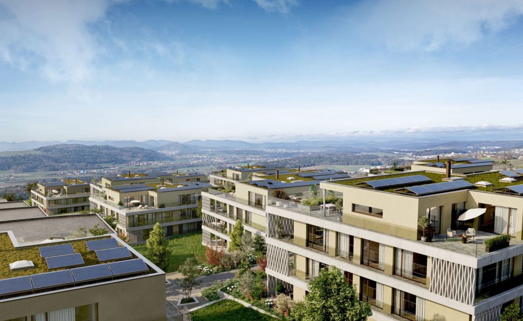 Schlossberg - 5.5-Zimmer-Eigentumswohnung in Bellikon - Terassenhaus Uebersicht