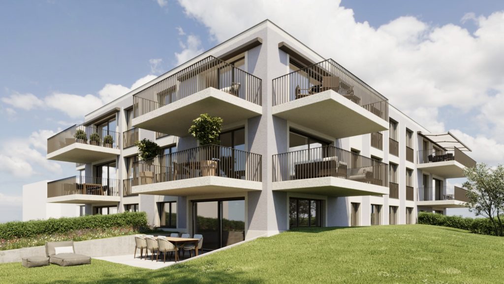 Neubau 4.5-Zimmer-Gartenwohnung an bester Lage in Wallisellen - Aussen