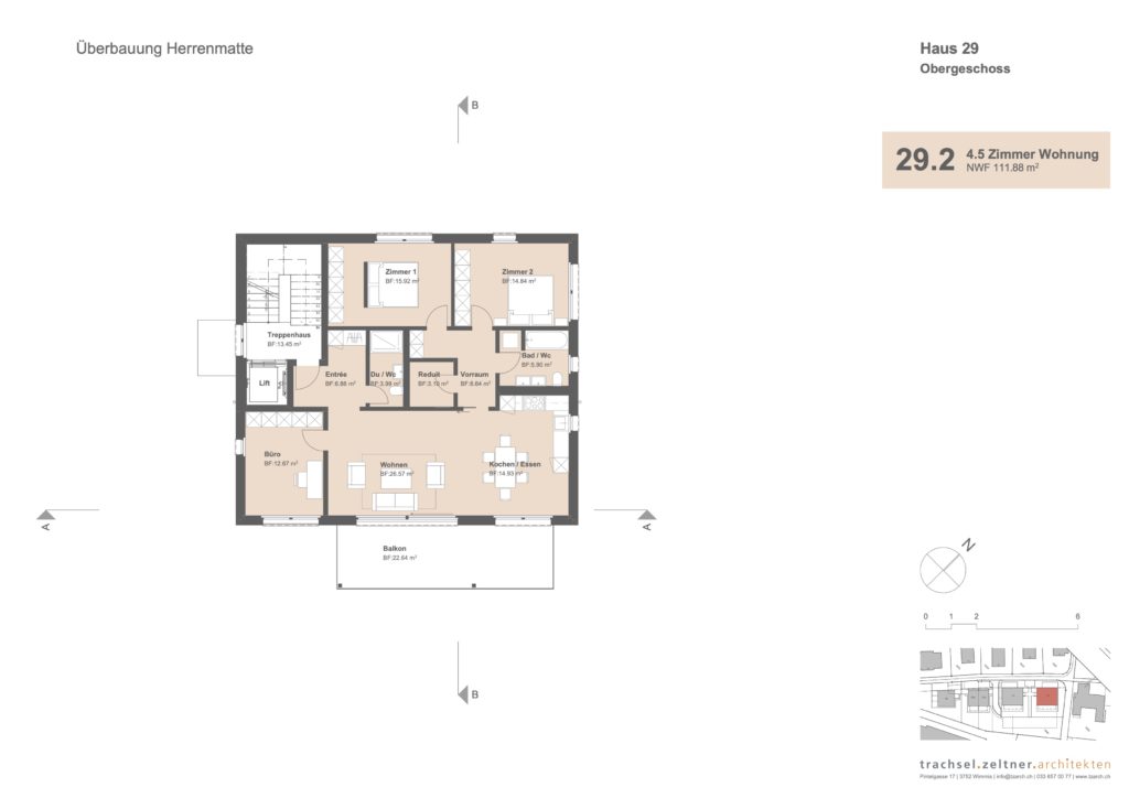 Zwei Mehrfamilienhäuser mit je drei Wohnungen - Wohnung 29.2