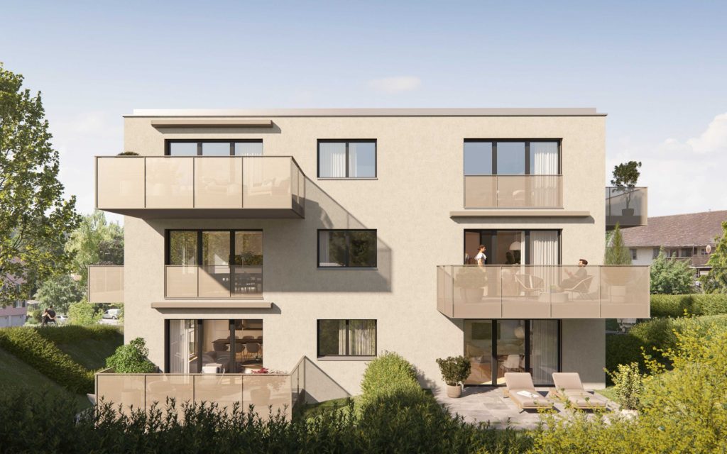 Neubau grosszügige 3.5-Zimmer-Eigentumswohnung in Rorbas - Aussenansicht