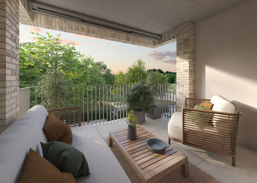 Neubau 3.5-Zimmer-Eigentumswohnung direkt am Zürichsee - Balkon