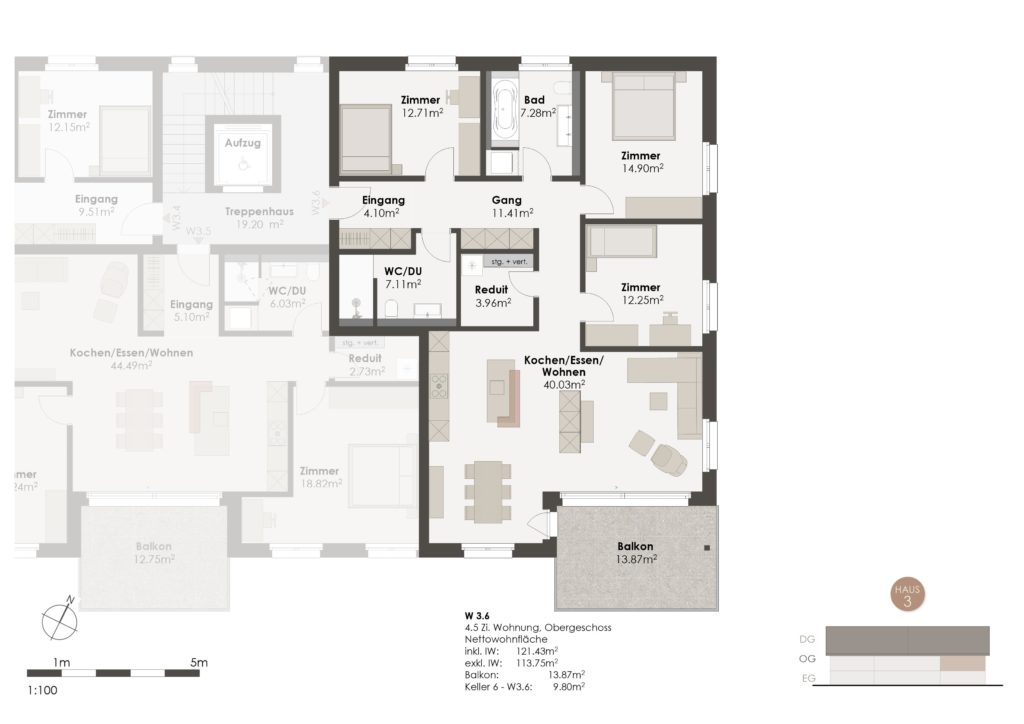 Attraktive Wohnung im 1. Obergeschoss in idyllischer und ruhiger Lage - Bild 3