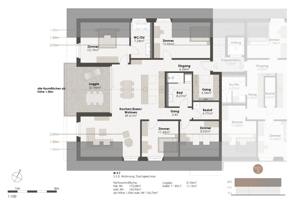 Einzigartige Dachgeschosswohnung in idyllischer und ruhiger Lage - Bild 3