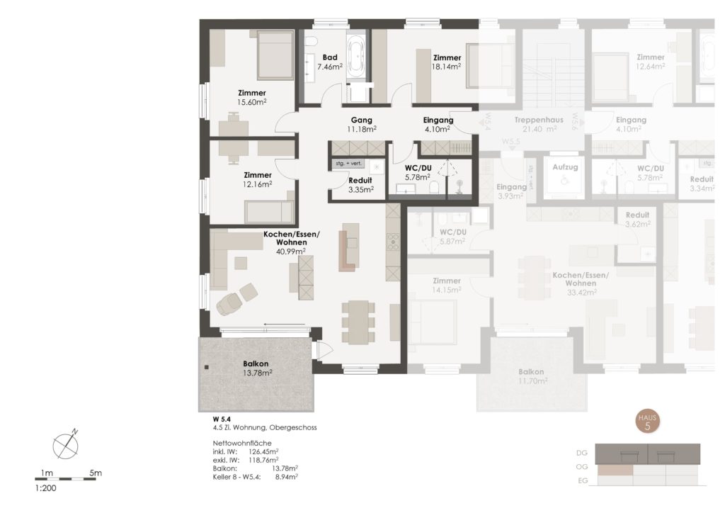 Attraktive Wohnung im 1. Obergeschoss in idyllischer und ruhiger Lage - Bild 3