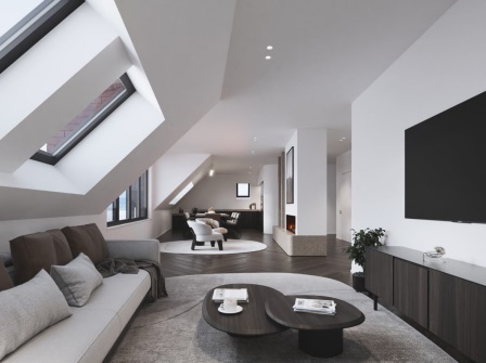 helle 3.5 Zimmer-Dachwohnung - Männedorf, Alte Landstrasse 404,.Dachwohnung