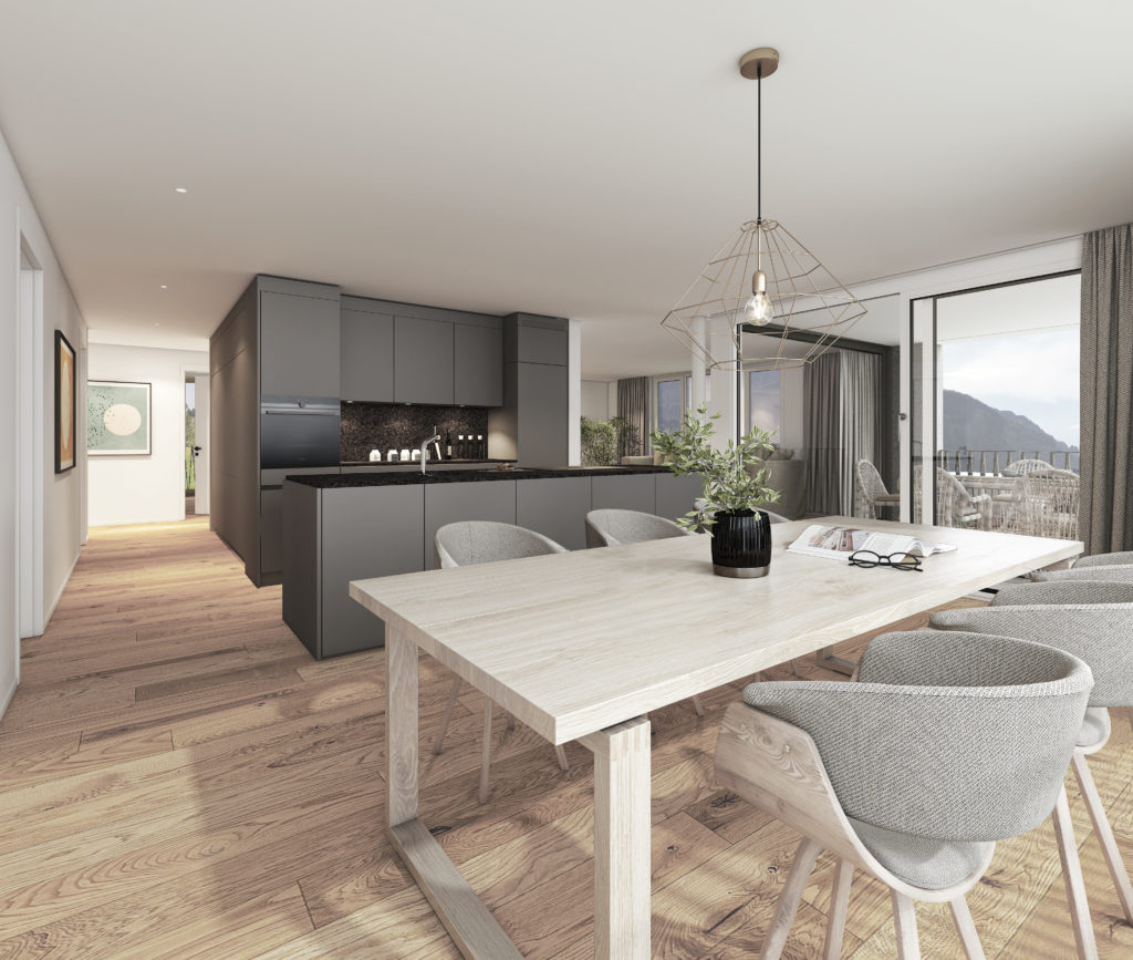 Neubau mit 4 Eigentumswohnungen in 7402 Bonaduz - Obergeschoss