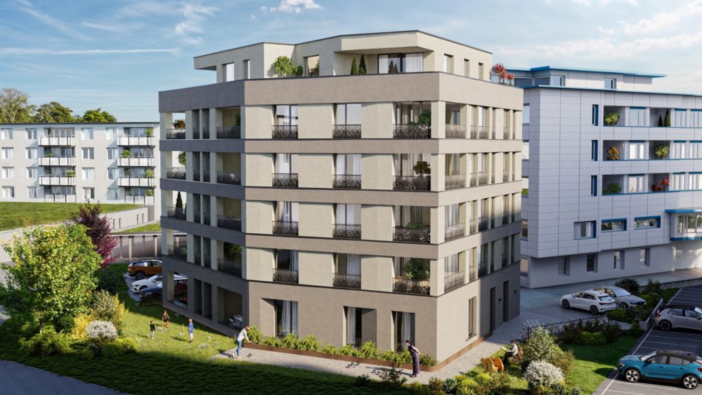 Ankündigung 4.5-Zimmer-Mietwohnung im Zentrum von Wohlen - Aussenvisualisierung