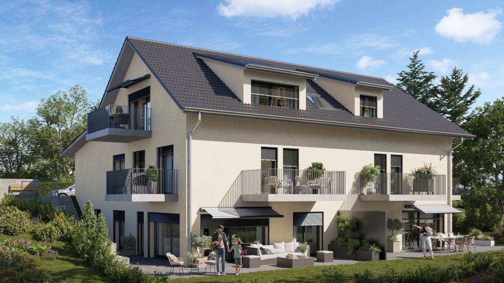 Wohnüberbauung HOFACKER in Brütten - Aussenansicht