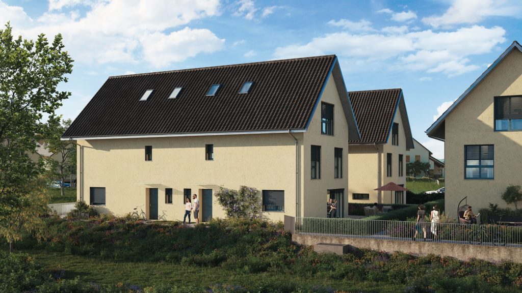 Wohnüberbauung TROTTENACKER in Dorf ZH - Aussenansicht