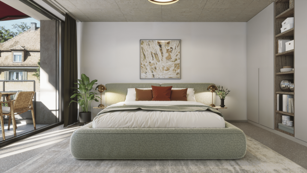 Forchstrasse 239/241 - 8032 Zürich - Visualisierung Schlafzimmer