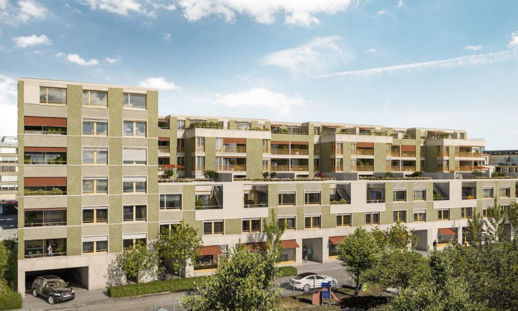 Ankündigung Neubauprojekt in Zürich-Albisrieden - Aussenvisu